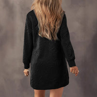 New Womens Long-sleeve Pullover Dress