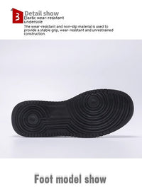 Men's White Shoes New Trendy All-match Low Casual Shoes