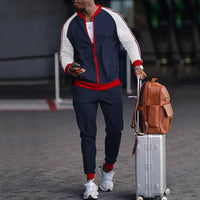 Sports Casual Sweater And Pants Zipper Set
