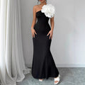 Fashionable Strapless Slim-fit Dress European And American Style