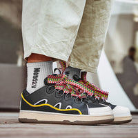 Dexun Young Couple's Bread Shoes Thick-soled Casual