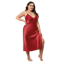 Women's Fashion Ice Silk Nightdress