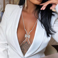 Women's Statement X Bow Chest Support Body Chain