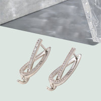 Geometric Copper Micro Earrings
