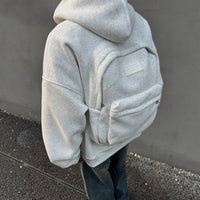American-style Three-dimensional Schoolbag Sweater For Men