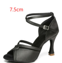 Latin Dance Shoes Soft Bottom Women's Adult Seamless Heel Wrapped High
