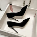 Black Women's Stiletto Heels Suitable For Sports Universal