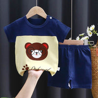 Children's Short-sleeved Suit Boys' Cotton T-shirt