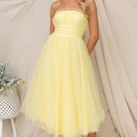 Tube Top Mesh Dress For Women