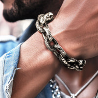 Mens Retro-Style Fashion Titanium Steel Bracelet