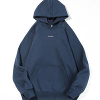 Autumn And Winter New Heavy Hooded Sweater Men's Fleece-lined Thickened Versatile Pullover Top