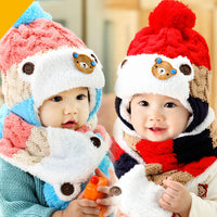 Bear Three-color Ear Protection Two-piece Set