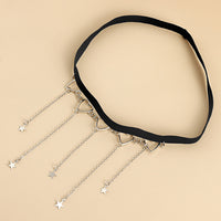 Europe And The United States Cross-border Street Photography Metal Love Thigh Chain