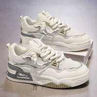 Men's Four Seasons Fashionable All-match Soft Bottom White Shoes