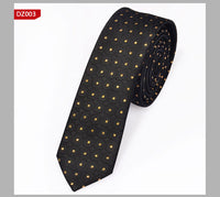 British Style Polyester Yarn Dyed Male 5cm Narrow Tie