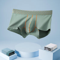 Sports Fitness Low Waist Small Boxer Contrast Color Pants