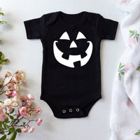 Cotton Jumpsuit Romper Halloween Pumpkin Head Skull