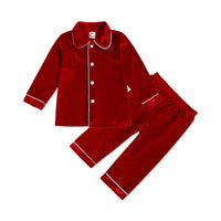 New Year's Children's Gold Velvet Home Clothes For Sleeping