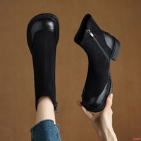 Korean-style Versatile Sock Boots Casual Stretchy Slim-fit