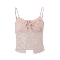 Fashionable Lace-trimmed Camisole Top For Women