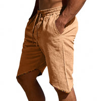Men's Linen Loose Beach Casual Shorts