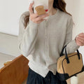 Knitted Cardigan Jacket Temperament Youthful-looking Sweater Outerwear Slimming Short Top