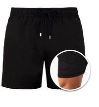 European And American Shorts Men's Beach Sports Pants Printed Double Shorts