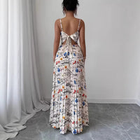 Elegant And Chic Printed Strap Dress For Women