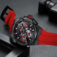 Casual Waterproof Quartz Floating Hollow Surface Watch