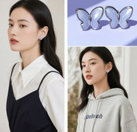 Light-emitting Butterfly Luminous Ear Studs