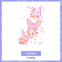 Waterproof And Durable Colorized Butterfly Tattoo Sticker