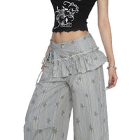 Loose Straight Wide Leg Casual Trousers