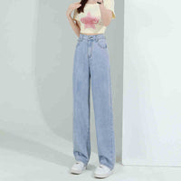 Elastic Waist Lyocell Jeans Women