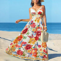 Women's Strap Print Casual Dress