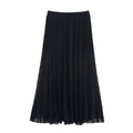 Refined Handmade Lace Jacquard Mesh Skirt Long Dress