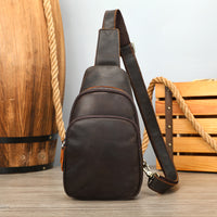 Men's First-Layer Cowhide Shoulder Bag