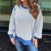 Loose Casual Round Neck Knitted Top
