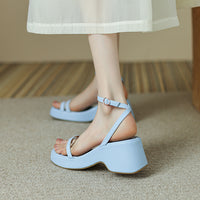 Women's Fashionable Platform Toe Strappy Sandals