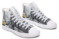 Printed Couple High-top Canvas Shoes
