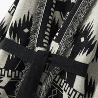 Women's Vintage Jacquard Tassel Cardigan Jacket