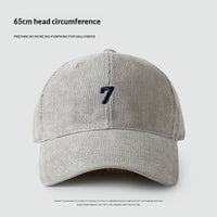 Mens Wide-Brim Corduroy Baseball Cap Stylish And Versatile