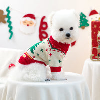 Casual Fashion Green Christmas Tree Dog Sweater