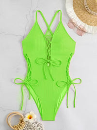 European And American Sexy Backless Siamese Bikini Swimsuit