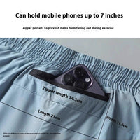 Summer Exercise Shorts Men's Quick-drying Breathable Double Layer Anti-exposure