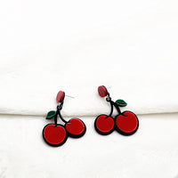 Bold And Eye-catching Cherry Earrings With A Striking Design