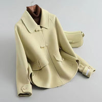 Women's Loose Large Size Autumn And Winter Thickening Double-sided Woolen New Coat