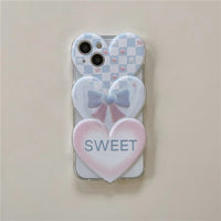 Love Bow Knot Phone Case Transparent