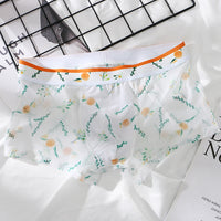 Thin Ice Silk Net Yarn Breathable Fruit Printed Underwear