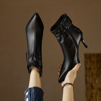 Minimalist And Elegant Women's Pointed-Toe Stiletto Martin Boots