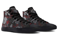 Fashion Printed Couple High Top Canvas Shoes